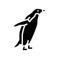 pinguïn vogel glyph pictogram vectorillustratie vector