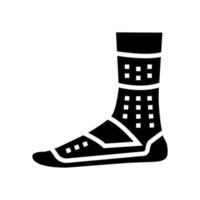 sport sok glyph pictogram vector geïsoleerde illustratie