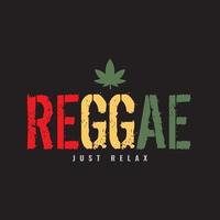 reggae illustratie typografie. perfect voor het ontwerpen van t-shirts vector