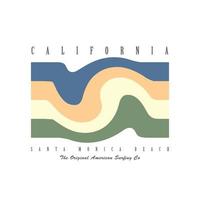 Californië illustratie typografie. perfect voor het ontwerpen van een t-shirt vector