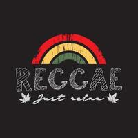 reggae illustratie typografie. perfect voor het ontwerpen van t-shirts vector