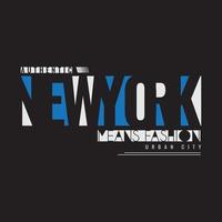 New York Brooklyn illustratie typografie. perfect voor het ontwerpen van t-shirts vector