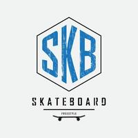 skateboard illustratie typografie. perfect voor het ontwerpen van een t-shirt vector