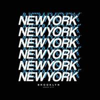 New York Brooklyn illustratie typografie. perfect voor het ontwerpen van t-shirts vector