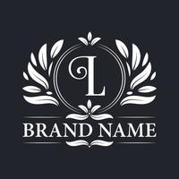 vintage luxe gouden l letter logo ontwerp. vector