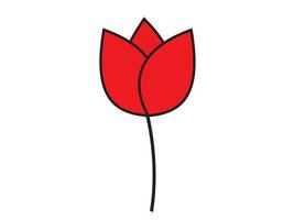 bloem rood - vector