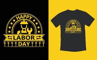 trendy t-shirtontwerp voor de dag van de arbeid vector