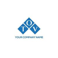 tov creatieve initialen brief logo concept. tov brief design.tov brief logo ontwerp op witte achtergrond. tov creatieve initialen brief logo concept. tov brief ontwerp. vector