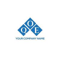 qoe brief logo ontwerp op witte achtergrond. qoe creatieve initialen brief logo concept. qoe brief ontwerp. vector