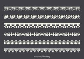 Gratis Vector Lace Trim Set