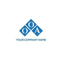 ooa brief logo ontwerp op witte achtergrond. ooa creatieve initialen brief logo concept. ooa brief ontwerp. vector