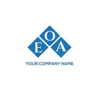 EA brief logo ontwerp op witte achtergrond. eoa creatieve initialen brief logo concept. eoa brief ontwerp. vector