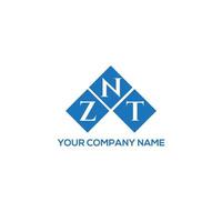 znt brief logo ontwerp op witte achtergrond. znt creatieve initialen brief logo concept. znt brief ontwerp. vector