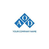 aod creatieve initialen brief logo concept. aod brief design.aod brief logo ontwerp op witte achtergrond. aod creatieve initialen brief logo concept. aod brief ontwerp. vector