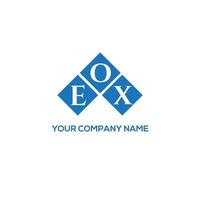 eox brief logo ontwerp op witte achtergrond. eox creatieve initialen brief logo concept. eox brief ontwerp. vector