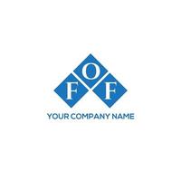 FOF brief logo ontwerp op witte achtergrond. fof creatieve initialen brief logo concept. fof brief ontwerp. vector