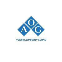 aog brief logo ontwerp op witte achtergrond. aog creatieve initialen brief logo concept. aog brief ontwerp. vector