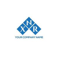 xnr brief logo ontwerp op witte achtergrond. xnr creatieve initialen brief logo concept. xnr brief ontwerp. vector