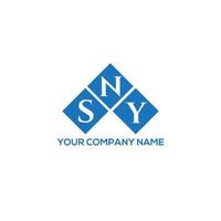 sny brief logo ontwerp op witte achtergrond. sny creatieve initialen brief logo concept. sny brief ontwerp. vector