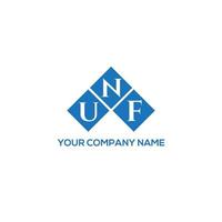 unf brief logo ontwerp op witte achtergrond. unf creatieve initialen brief logo concept. unf brief ontwerp. vector