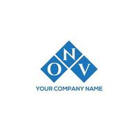 onv brief logo ontwerp op witte achtergrond. onv creatieve initialen brief logo concept. onv brief ontwerp. vector