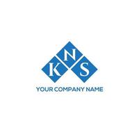 Kn brief logo ontwerp op witte achtergrond. kns creatieve initialen brief logo concept. kns brief ontwerp. vector