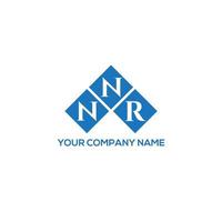 NNR brief logo ontwerp op witte achtergrond. nnr creatieve initialen brief logo concept. nnr brief ontwerp. vector