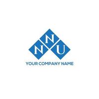 nnu brief logo ontwerp op witte achtergrond. nnu creatieve initialen brief logo concept. nnu brief ontwerp. vector
