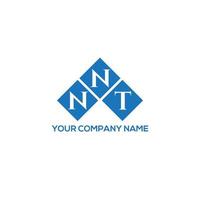 NNT brief logo ontwerp op witte achtergrond. nnt creatieve initialen brief logo concept. nnt brief ontwerp. vector
