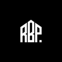 rbp brief logo ontwerp op zwarte achtergrond. rbp creatieve initialen brief logo concept. rbp brief ontwerp. vector