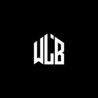WLB brief logo ontwerp op zwarte achtergrond. wlb creatieve initialen brief logo concept. wlb brief ontwerp. vector
