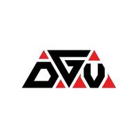 dgv driehoek brief logo ontwerp met driehoekige vorm. DGV driehoek logo ontwerp monogram. dgv driehoek vector logo sjabloon met rode kleur. dgv driehoekig logo eenvoudig, elegant en luxueus logo. dgv