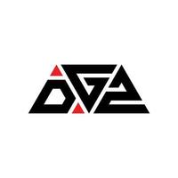 dgz driehoek brief logo ontwerp met driehoekige vorm. dgz driehoek logo ontwerp monogram. dgz driehoek vector logo sjabloon met rode kleur. dgz driehoekig logo eenvoudig, elegant en luxueus logo. dgz