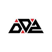 ddz driehoek brief logo ontwerp met driehoekige vorm. ddz driehoek logo ontwerp monogram. ddz driehoek vector logo sjabloon met rode kleur. ddz driehoekig logo eenvoudig, elegant en luxueus logo. ddz