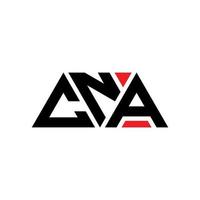 cna driehoek brief logo ontwerp met driehoekige vorm. cna driehoek logo ontwerp monogram. cna driehoek vector logo sjabloon met rode kleur. cna driehoekig logo eenvoudig, elegant en luxueus logo. kan