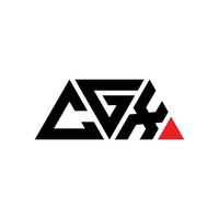 cgx driehoek brief logo ontwerp met driehoekige vorm. cgx driehoek logo ontwerp monogram. cgx driehoek vector logo sjabloon met rode kleur. cgx driehoekig logo eenvoudig, elegant en luxueus logo. cgx