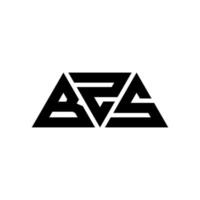 bzs driehoek brief logo ontwerp met driehoekige vorm. bzs driehoek logo ontwerp monogram. bzs driehoek vector logo sjabloon met rode kleur. bzs driehoekig logo eenvoudig, elegant en luxueus logo. bzs