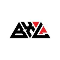 bxl driehoek brief logo ontwerp met driehoekige vorm. bxl driehoek logo ontwerp monogram. bxl driehoek vector logo sjabloon met rode kleur. bxl driehoekig logo eenvoudig, elegant en luxueus logo. bxl