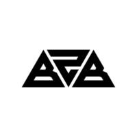 bzb driehoek brief logo ontwerp met driehoekige vorm. bzb driehoek logo ontwerp monogram. bzb driehoek vector logo sjabloon met rode kleur. bzb driehoekig logo eenvoudig, elegant en luxueus logo. bzb