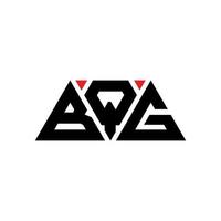 bqg driehoek brief logo ontwerp met driehoekige vorm. bqg driehoek logo ontwerp monogram. bqg driehoek vector logo sjabloon met rode kleur. bqg driehoekig logo eenvoudig, elegant en luxueus logo. bqg