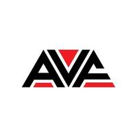 avf driehoek brief logo ontwerp met driehoekige vorm. avf driehoek logo ontwerp monogram. avf driehoek vector logo sjabloon met rode kleur. avf driehoekig logo eenvoudig, elegant en luxueus logo. avf