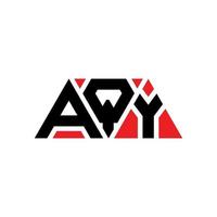 aqy driehoek brief logo ontwerp met driehoekige vorm. aqy driehoek logo ontwerp monogram. aqy driehoek vector logo sjabloon met rode kleur. aqy driehoekig logo eenvoudig, elegant en luxueus logo. aqy