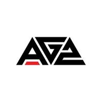 agz driehoek brief logo ontwerp met driehoekige vorm. agz driehoek logo ontwerp monogram. agz driehoek vector logo sjabloon met rode kleur. agz driehoekig logo eenvoudig, elegant en luxueus logo. agz