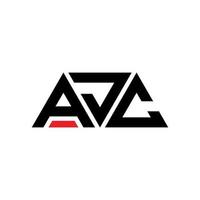 ajc driehoek letter logo ontwerp met driehoekige vorm. ajc driehoek logo ontwerp monogram. ajc driehoek vector logo sjabloon met rode kleur. ajc driehoekig logo eenvoudig, elegant en luxueus logo. ajc