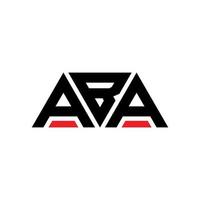 aba driehoek brief logo ontwerp met driehoekige vorm. aba driehoek logo ontwerp monogram. aba driehoek vector logo sjabloon met rode kleur. aba driehoekig logo eenvoudig, elegant en luxueus logo. aba