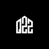 qzz brief logo ontwerp op zwarte achtergrond. qzz creatieve initialen brief logo concept. qzz brief ontwerp. vector