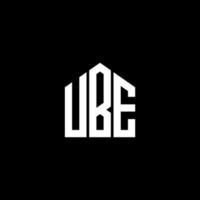 ube brief design.ube brief logo ontwerp op zwarte achtergrond. ube creatieve initialen brief logo concept. ube brief design.ube brief logo ontwerp op zwarte achtergrond. jij vector