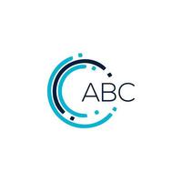 abc letter logo ontwerp op witte achtergrond. abc creatieve initialen brief logo concept. abc brief ontwerp. vector