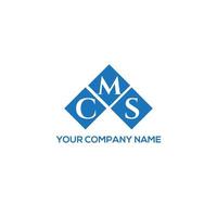 cms brief logo ontwerp op witte achtergrond. cms creatieve initialen brief logo concept. cms brief ontwerp. vector