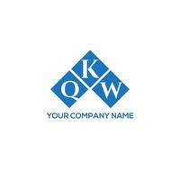 QKW brief logo ontwerp op witte achtergrond. qkw creatieve initialen brief logo concept. qkw-briefontwerp. vector